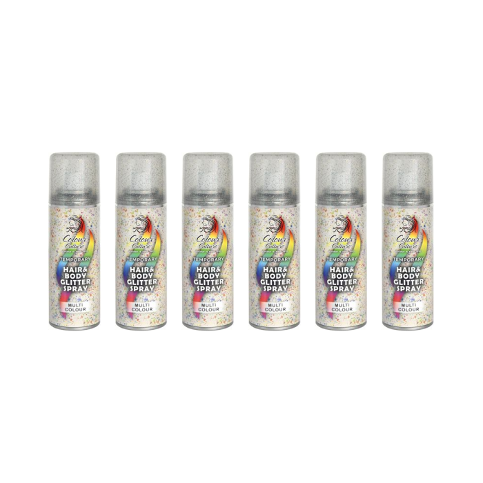Colour Culture Glitter Hair & Body Spray 125ml - Pack of 6