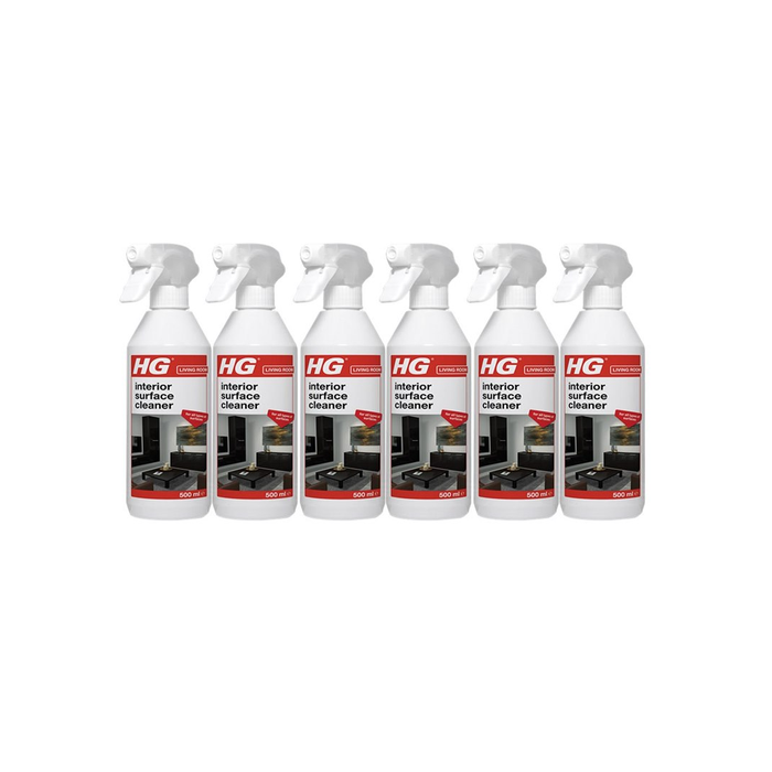 HG All Plastic Cleaner Multi-Use Spray 500ml - Pack of 6
