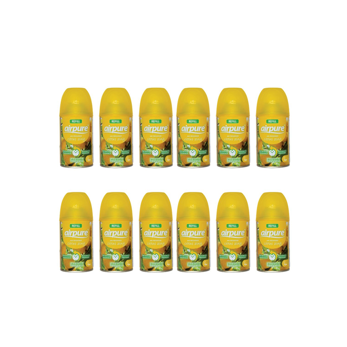 Airpure Automatic Air Freshener Refill Citrus Zing 250ml canister
