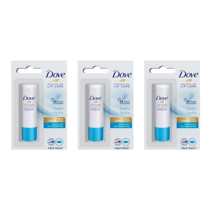 Dove Hydro Nourishing Lip Care Lip Balm 4.8gm - Pack of 3