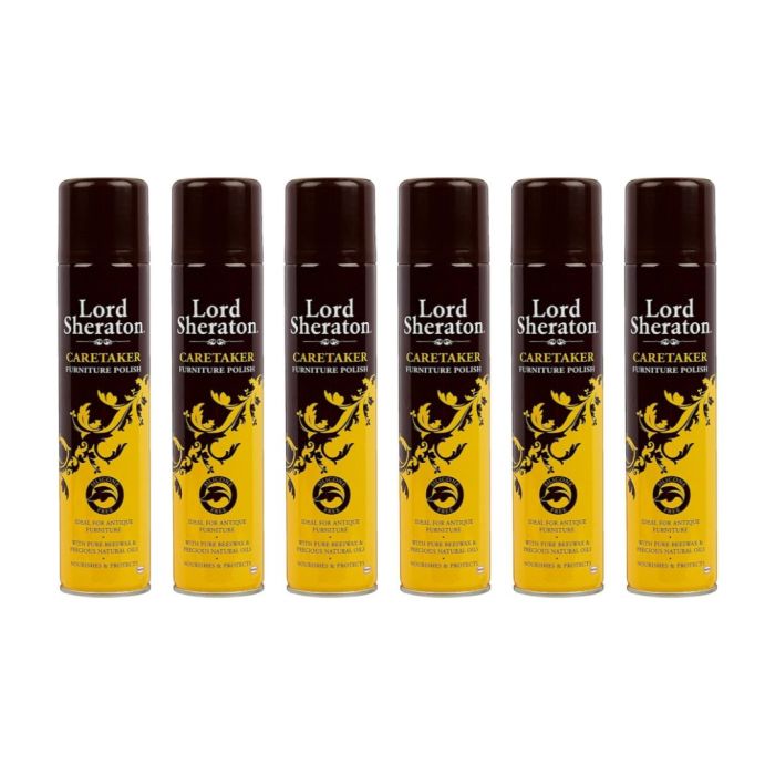 Lord Sheraton Caretaker Furniture Polish Silicon Free 300 ML - Pack of 6