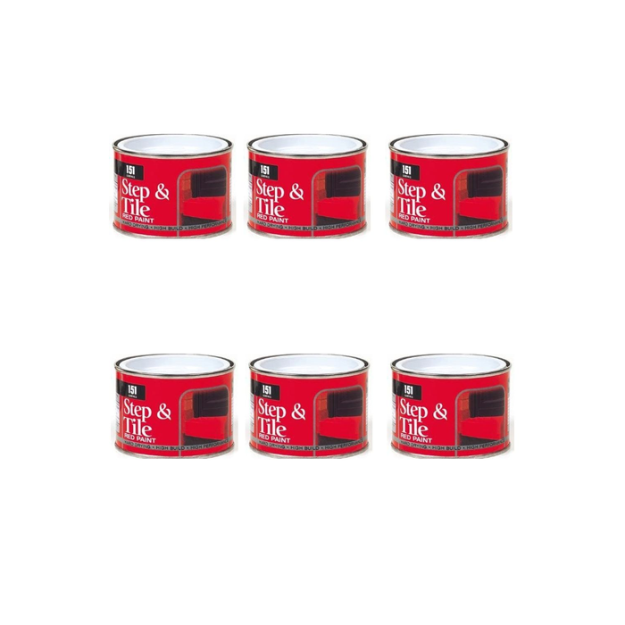 151 Coatings Step and Tile Red Durable Paint 180ML - Pack of 6