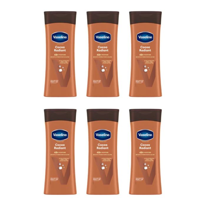 Vaseline Intensive Care Cocoa Radiant Lotion 400ml - Pack of 6
