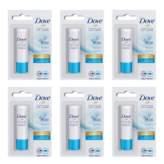 Dove Hydro Nourishing Lip Care Lip Balm 4.8gm - Pack of 6