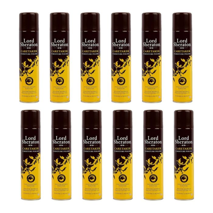 Lord Sheraton Caretaker Furniture Polish Silicon Free 300 ML - Pack of 12