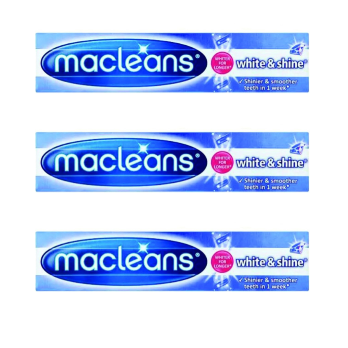 Macleans Toothpaste White & Shine 100Ml - Pack of 3