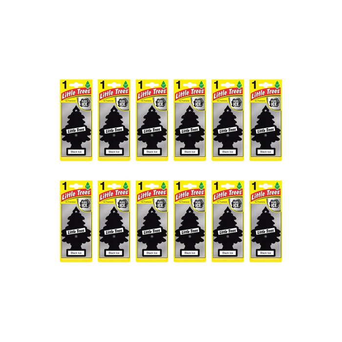 Little Trees Car Air Freshener Black Ice - Pack of 12