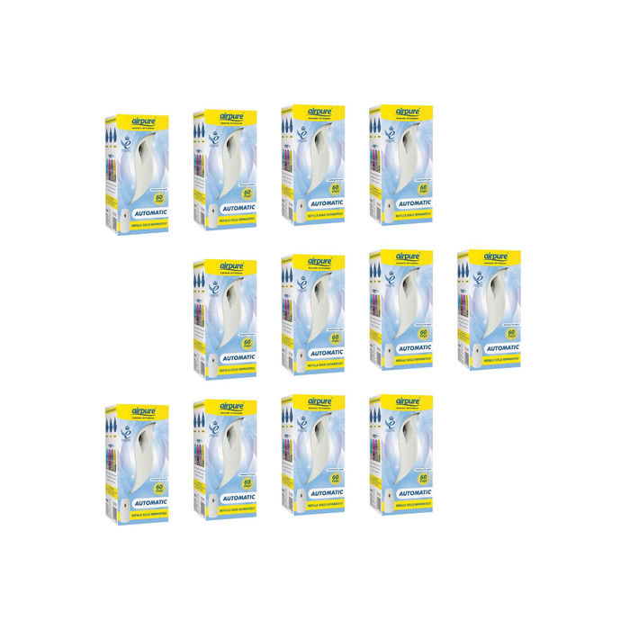 Airpure Air Freshener Automatic Machine - Continuous Freshness Dispenser - Pack of 12