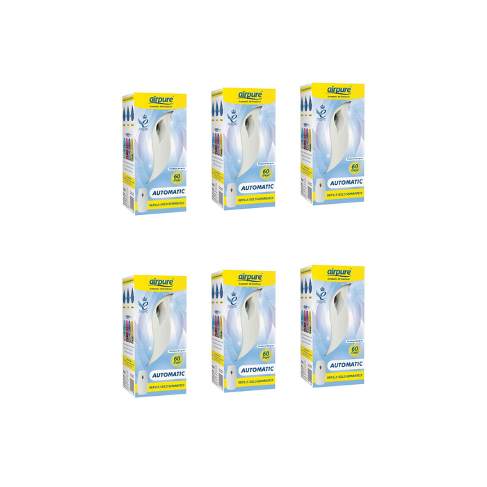 Airpure Air Freshener Automatic Machine - Continuous Freshness Dispenser - Pack of 6