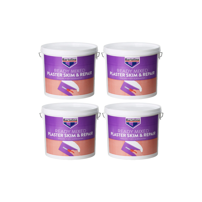 Bartoline Ready Mixed Plaster Skim & Repair 2.5L - Pack of 4