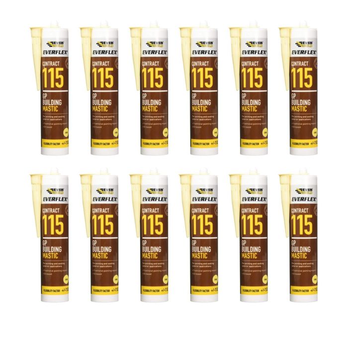 Everbuild Everflex 115 GP Building Mastic Brown 285ML