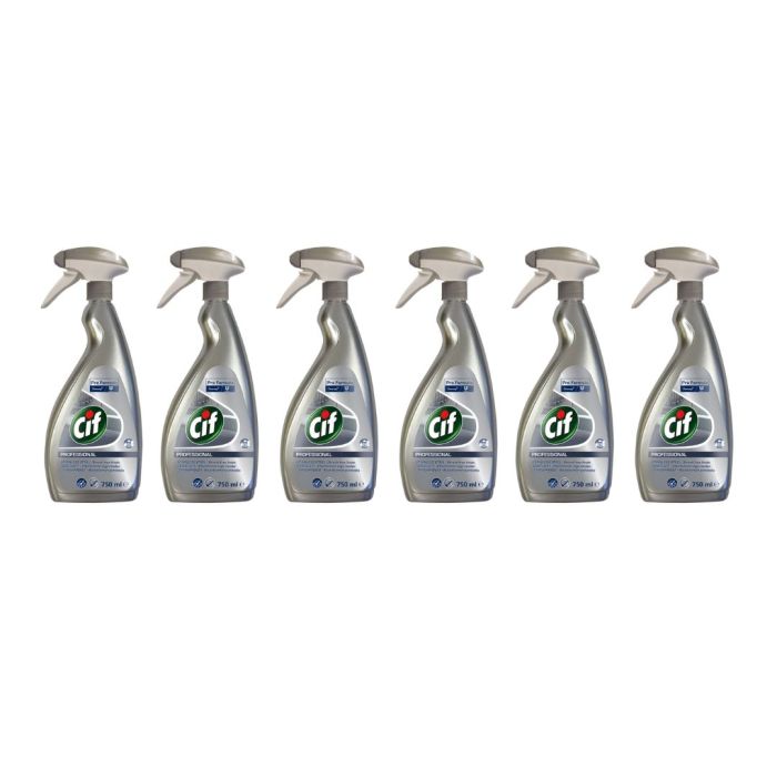 Cif Pro Formula Professional Stainless Steel Cleaner Spray 750ml