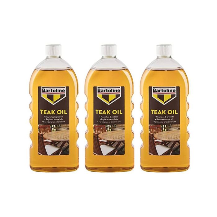 Bartoline Teak Oil Nourishes & Protects Wood 1 Litre