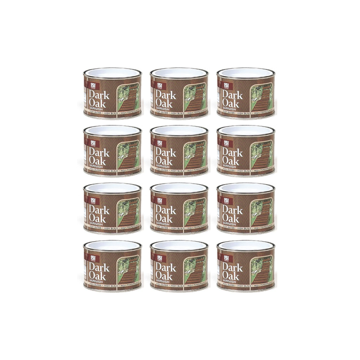 151 Coatings High Gloss Dark Oak Wood Varnish Tin 180ML - Pack of 12