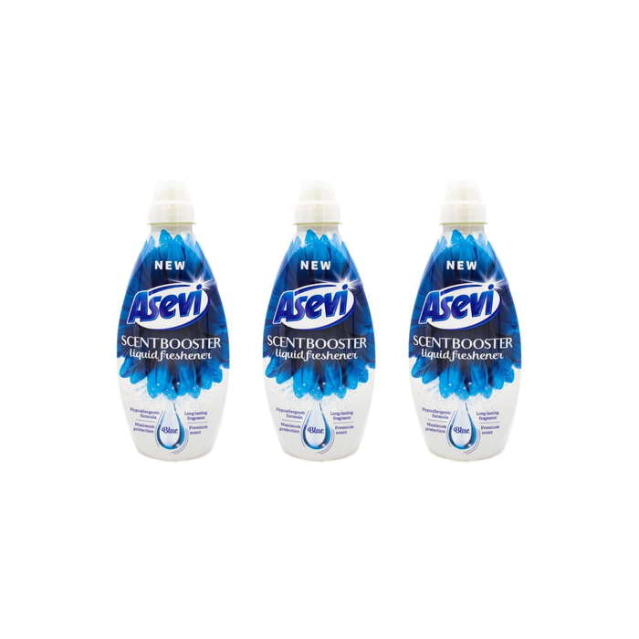 Asevi Laundry Liquid Freshener Scent Booster Blue 36 washes 720ml - Pack of 3
