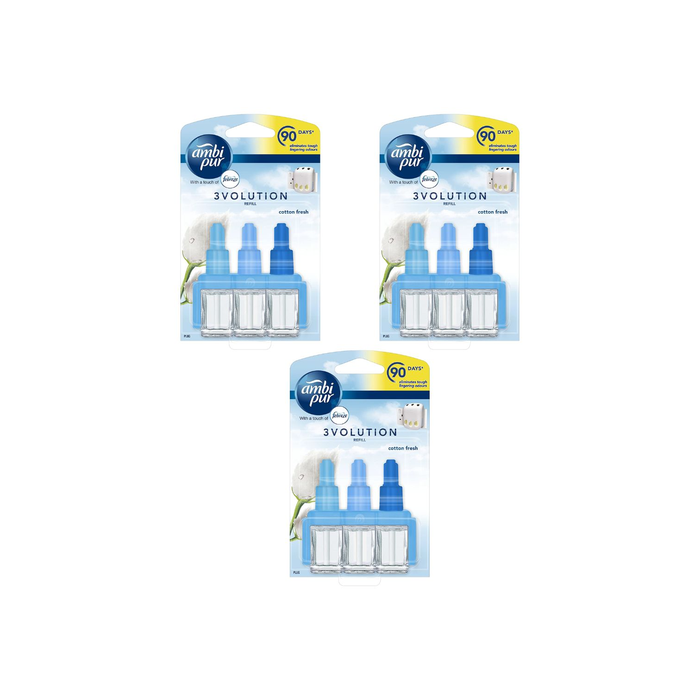 Febreze 3Volution Plug In Refill Cotton Fresh 20ml bottle

