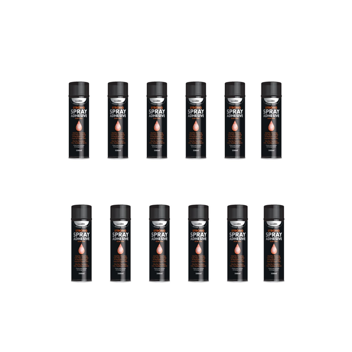 Bond It Strong Adhesive Spray Contact Multi Purpose Glue 500ml - Pack of 12