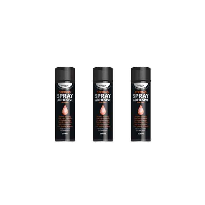 Bond It Strong Adhesive Spray Contact Multi Purpose Glue 500ml - Pack of 3