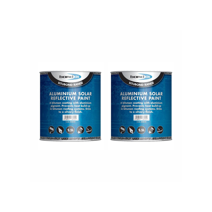 Bond It Aluminium Solar Reflective Roof Paint 2.5L tin
