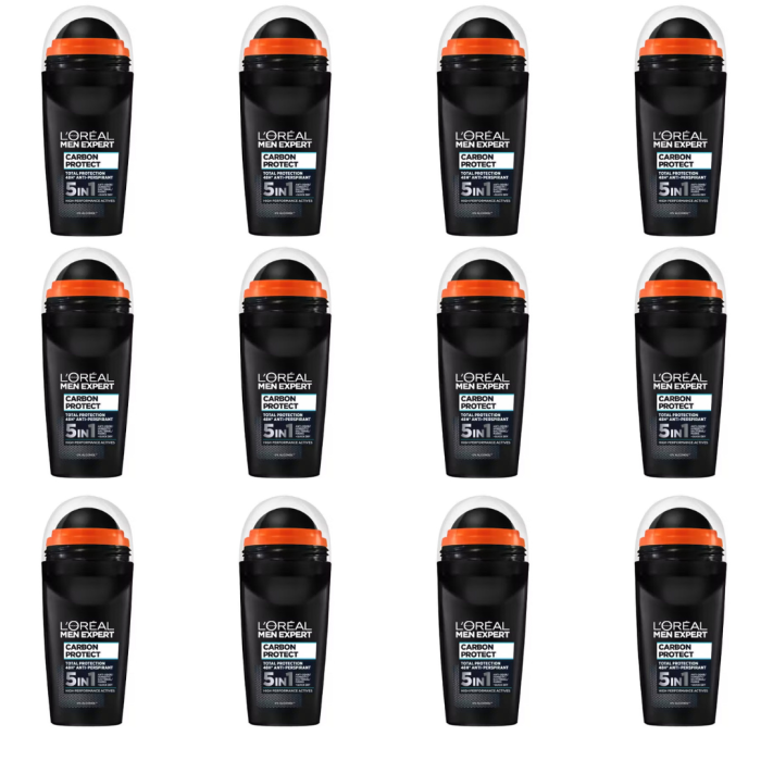 L'Oréal Men Expert Carbon Protect anti-perspirant roll-on deodorant 50ml bottle
