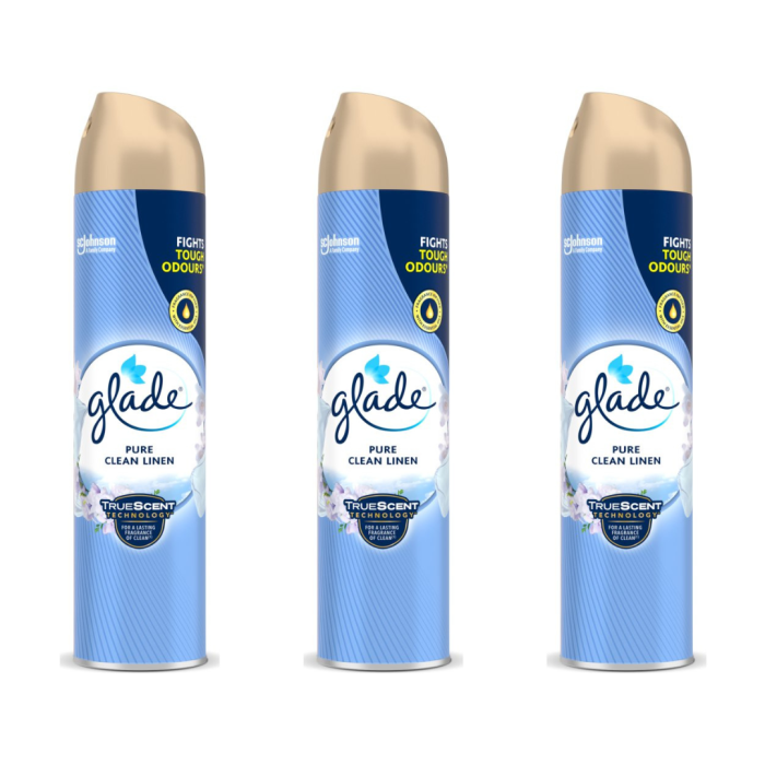 Glade Pure Clean Linen aerosol room spray 300ml air freshener
