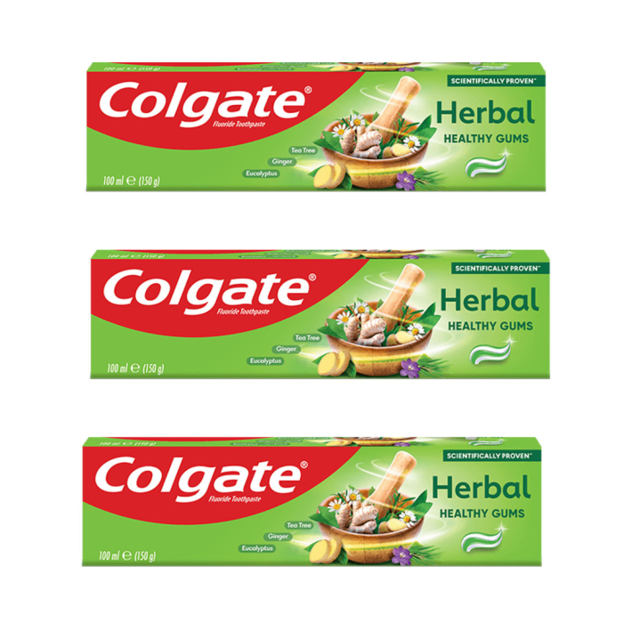 Colgate Herbal Toothpaste 100 ml - Pack of 3