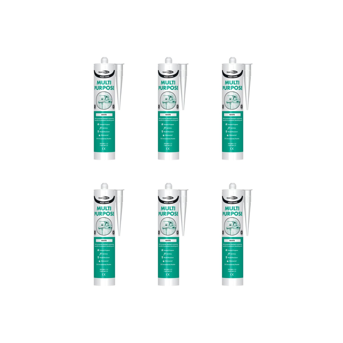 Bond It Multi-Mate Multipurpose Sealant White EU3 - Pack of 6