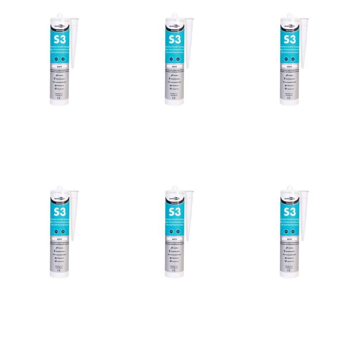 Bond It Premiere S3 White Sealant 310ml - Pack of 6