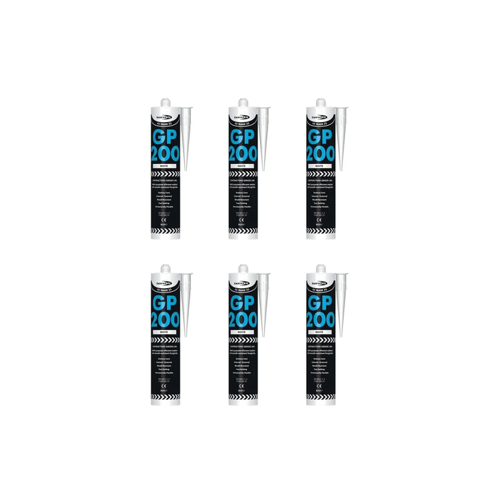 Bond It GP200 Translucent Silicone Sealant Multipurpose Mould Resistant 275ml - Pack of 6