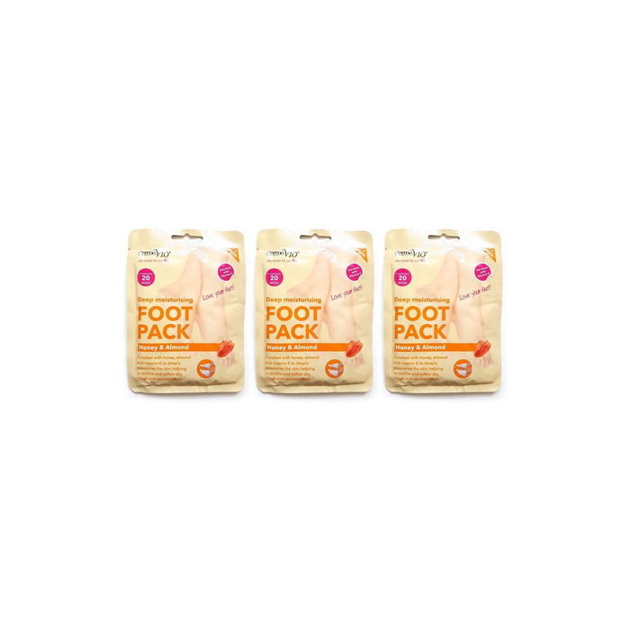 Derma V10 Deep Moisturising Honey & Almond Foot Pack 