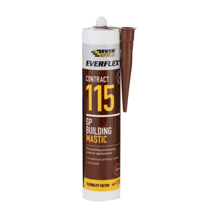 Everbuild 115 General Purpose Building Mastic Grey 285ml