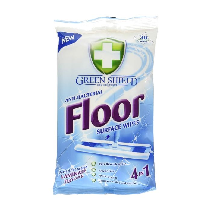Greenshield Antibacterial Floor Surface Wipes 24 Extra Large Wipes