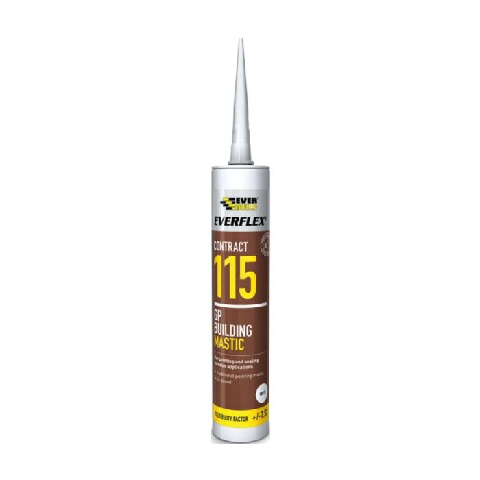 Everbuild Everflex 115 Contract GP Building Mastic White 285 ml