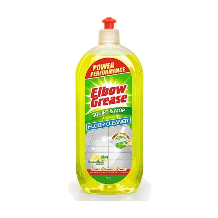Elbow Grease Squirt & Mop Floor Cleaner Lemon Fresh For Tiles 1L
