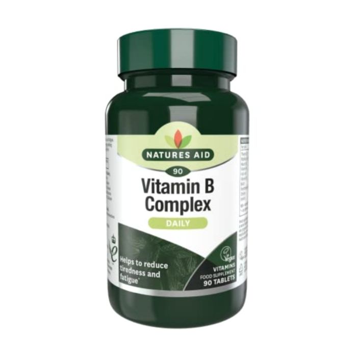 Natures Aid Vitamin B Complex Daily to Reduce Fatigue 90 Tablets 