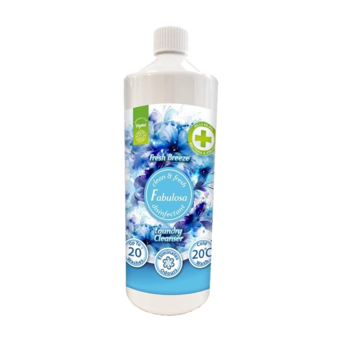 Fabulosa Laundry Cleanser Washing Disinfectant Liquid Fresh Breeze 1L