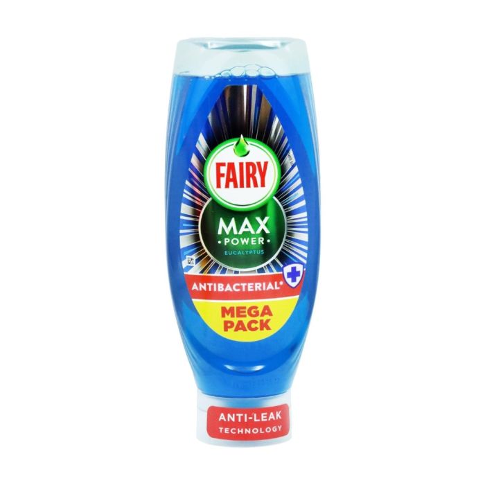 Fairy Max Power Eucalyptus Antibacterial Mega Pack Washing Up Liquid 730ML