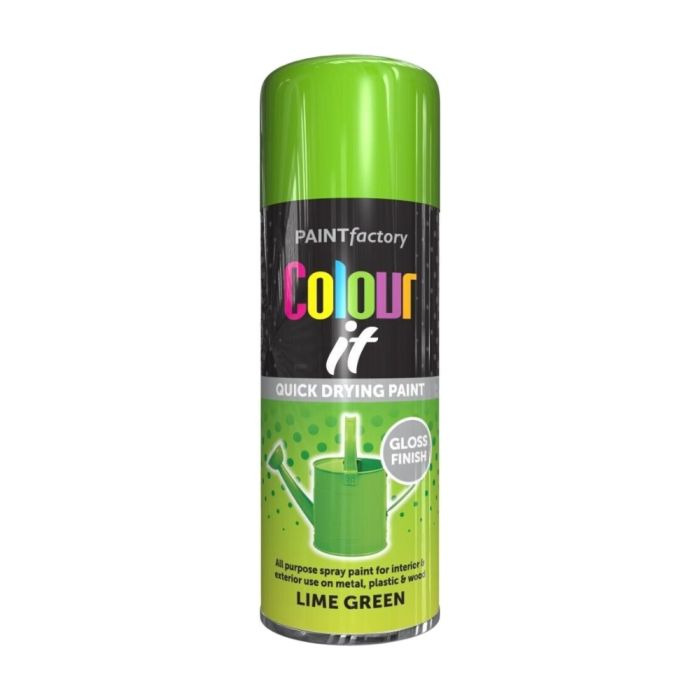 Paint Factory Colour It Multi-Purpose Spray Paint Lime Green 400ml