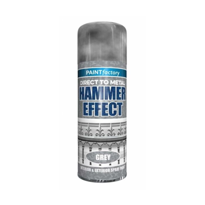 Paint Factory Hammer Effect Interior & Exterior Spray paint Grey 400ml