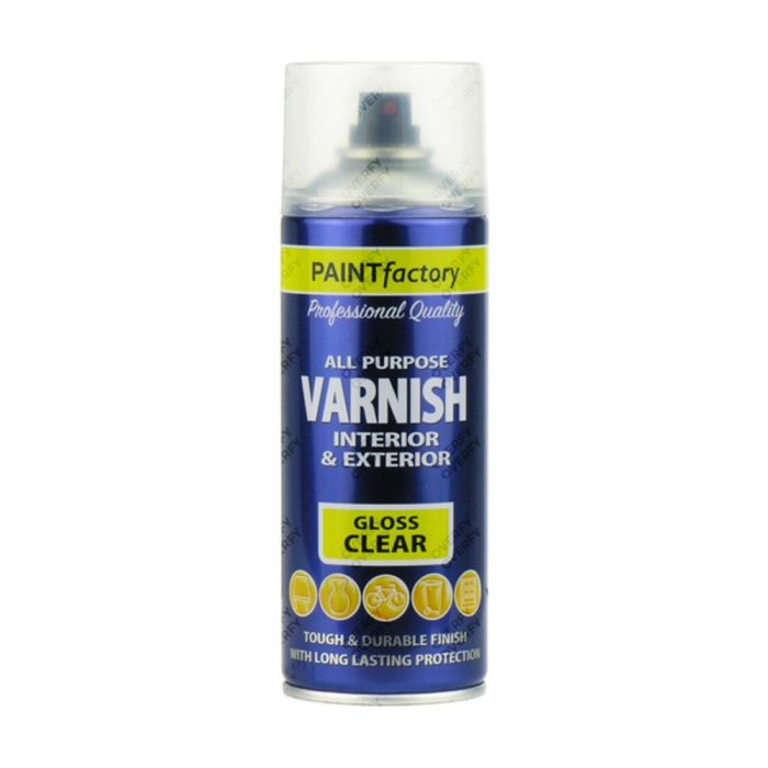 Paint Factory Varnish Interior & exterior All Purpose Gloss Clear 400ml
