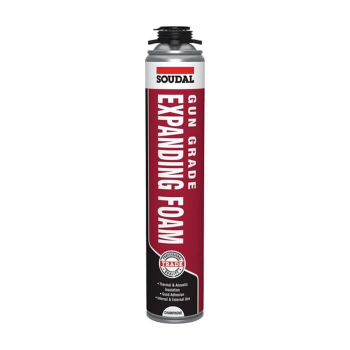 Soudal B3 Gap Filler PU Expanding Foam Gun Grade Champagne 750ml