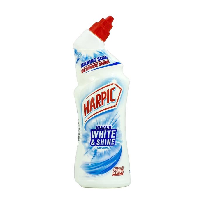 Harpic White & Shine Original Toilet Cleaner Bleach 750ml