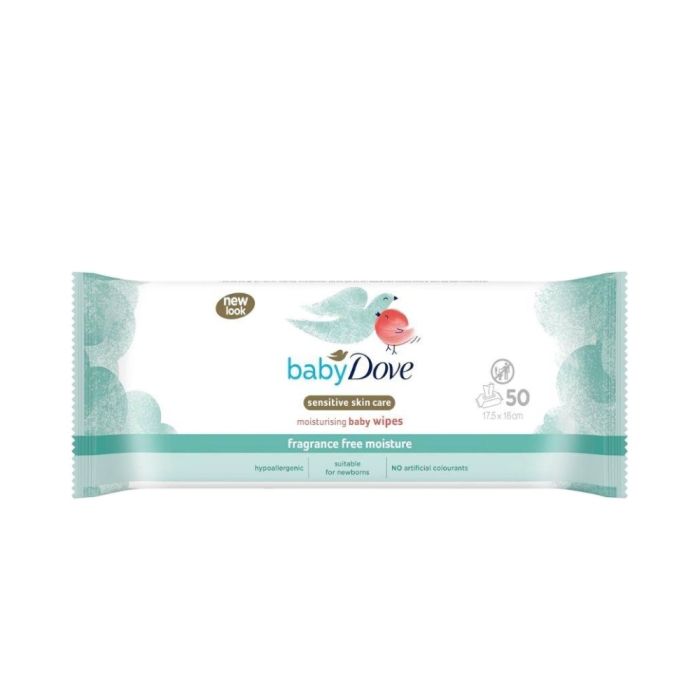 Dove Baby Sensitive Skin Care Moisturising Baby Wipes 50s