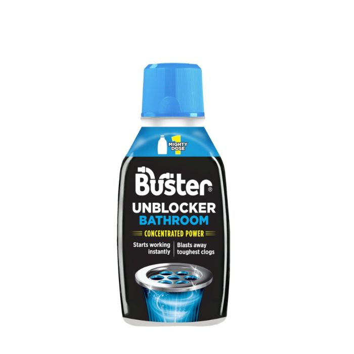 Buster Bathroom Plughole Unblocker Fast Powerful Clear 300ml