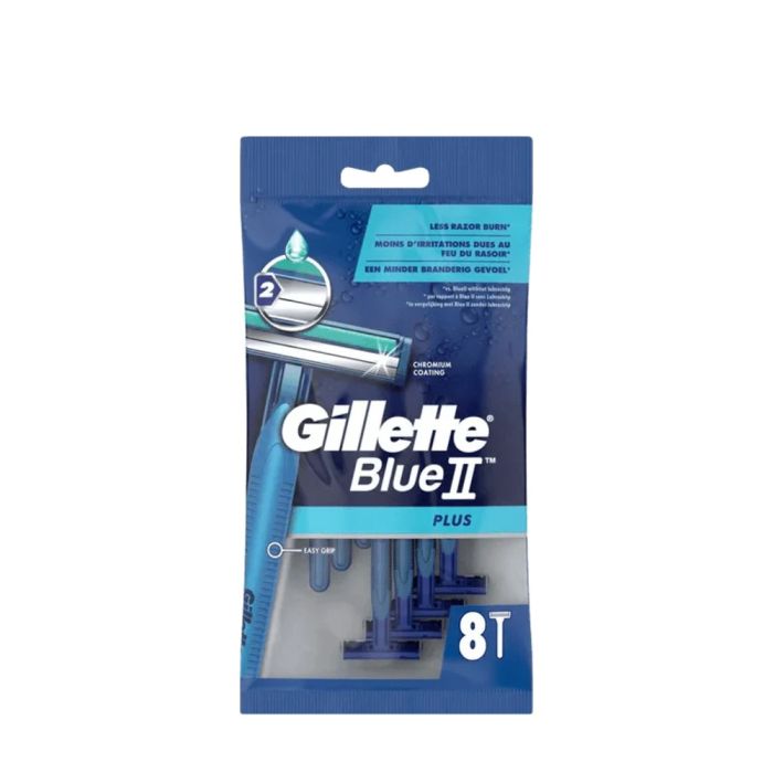Gillette Blue II Plus Men's Disposable Razors 8 razors