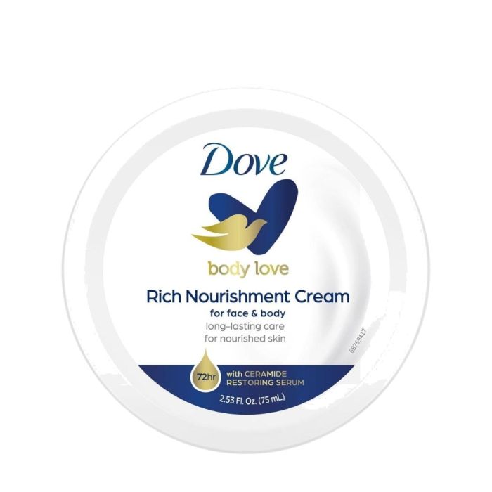 Dove Rich Nourishment Body Cream Intensive Moisturizing Care 75ml(BLUE)