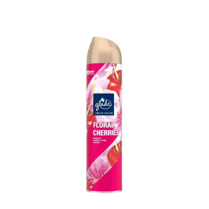 Glade Frosted Floral Cherries aerosol room spray 300ml Holiday Glow Collection
