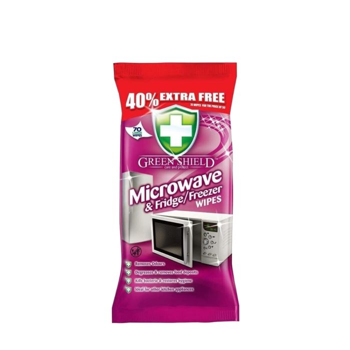 Greenshield Microwave and Fridge Wipes 70's