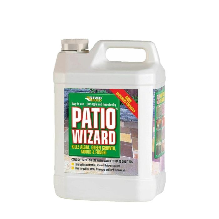 Everbuild Patio Wizard Algae, Green Growth and Mould Remover 1 Litre