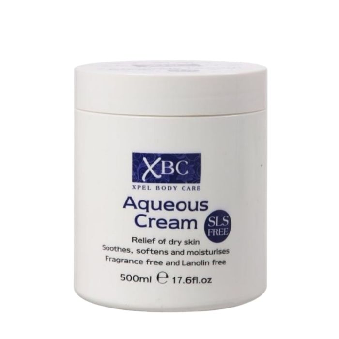 XBC Aqueous Moisturising Cream SLS Free 500ml emollient for dry sensitive skin